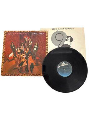 1979 REO Speedwagon Nine Lives Vinyl LP Album Epic Record Gatefold Sleeve Tested